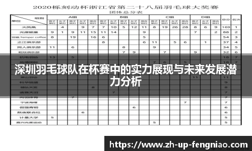 深圳羽毛球队在杯赛中的实力展现与未来发展潜力分析